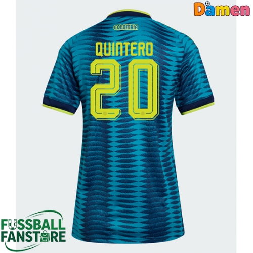 Kolumbien Juan Fernando Quintero #20 Replik Auswärtstrikot Damen WM 2026 Kurzarm